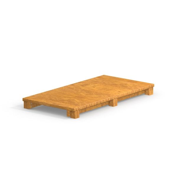 Platforma 180 cm wykonana z naturalnego drewna, stabilna i estetyczna.