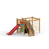 Kiosk z tablicami edukacyjnymi