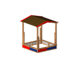 Piaskownica z dachem