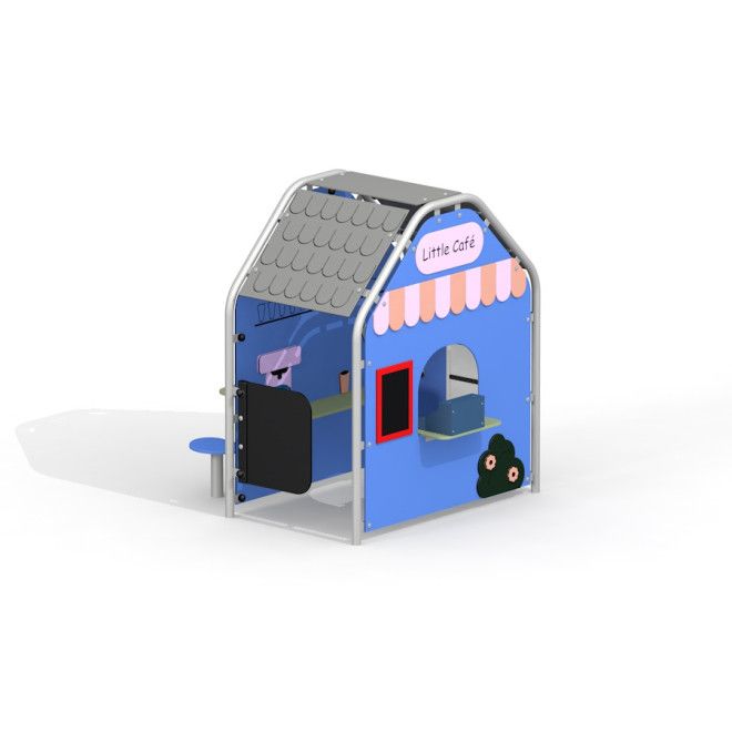 Mała kawiarenka dla dzieci na plac zabaw wizualizacja