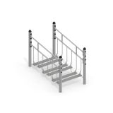 Metalowy most ruchomy 